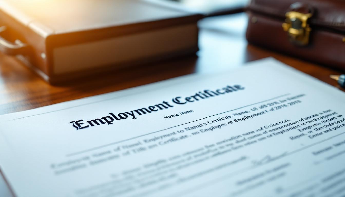 Quelles mentions obligatoires dans un certificat de travail exemple