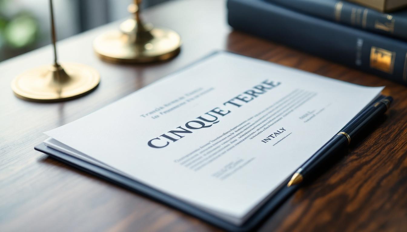 Propriété intellectuelle et marque les cinq terres